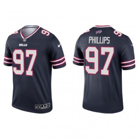 Men's Buffalo Bills Jordan Phillips Navy Inverted Legend Jersey