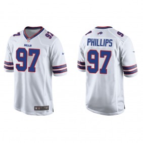 Men's Buffalo Bills Jordan Phillips White Game Jersey