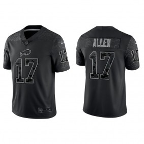 Josh Allen Buffalo Bills Black Reflective Limited Jersey