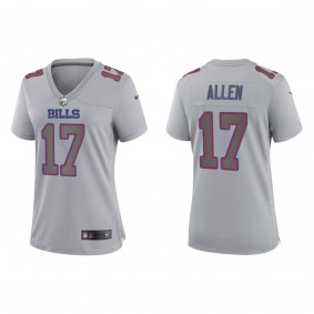 Josh Allen Women's Buffalo Bills Gray Atmosphere Fashion Game Jersey