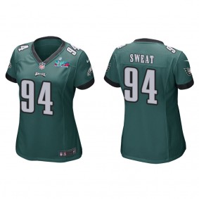 Josh Sweat Women's Philadelphia Eagles Super Bowl LVII Green Game Jersey