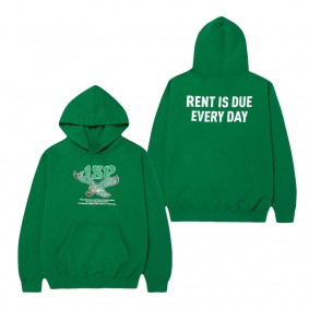 Men's JSP Standard Issue x Philadelphia Eagles Kelly Green Throwback Pullover Hoodie