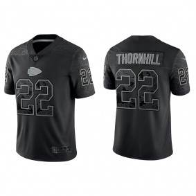 Juan Thornhill Kansas City Chiefs Black Reflective Limited Jersey