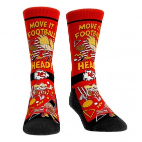 Kansas City Chiefs Rock Em Socks NFL x Nickelodeon Hey Arnold Crew Socks