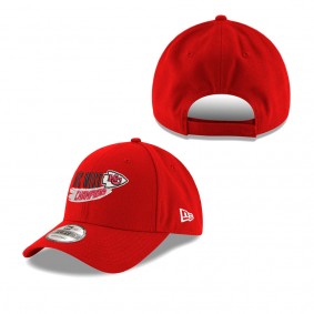 Kansas City Chiefs Red 2022 AFC West Division Champions 9FORTY Adjustable Hat