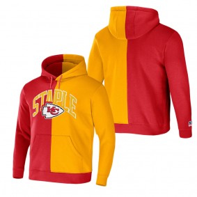 Men's Kansas City Chiefs NFL x Staple Red Split Logo Pullover Hoodie