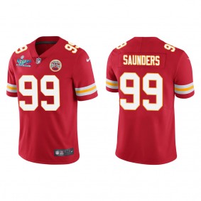 Khalen Saunders Men's Kansas City Chiefs Super Bowl LVII Red Vapor Limited Jersey