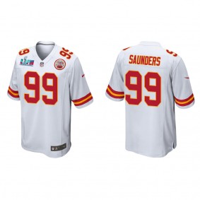 Khalen Saunders Men's Kansas City Chiefs Super Bowl LVII White Game Jersey