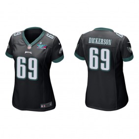 Landon Dickerson Women's Philadelphia Eagles Super Bowl LVII Black Game Jersey