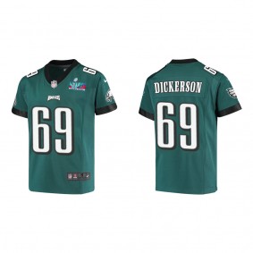 Landon Dickerson Youth Philadelphia Eagles Super Bowl LVII Midnight Green Game Jersey