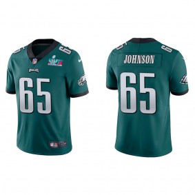 Lane Johnson Men's Philadelphia Eagles Super Bowl LVII Green Vapor Limited Jersey