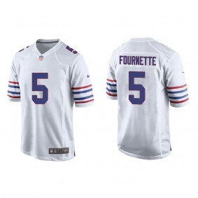 Men's Leonard Fournette Bills White Alternate Game Jersey