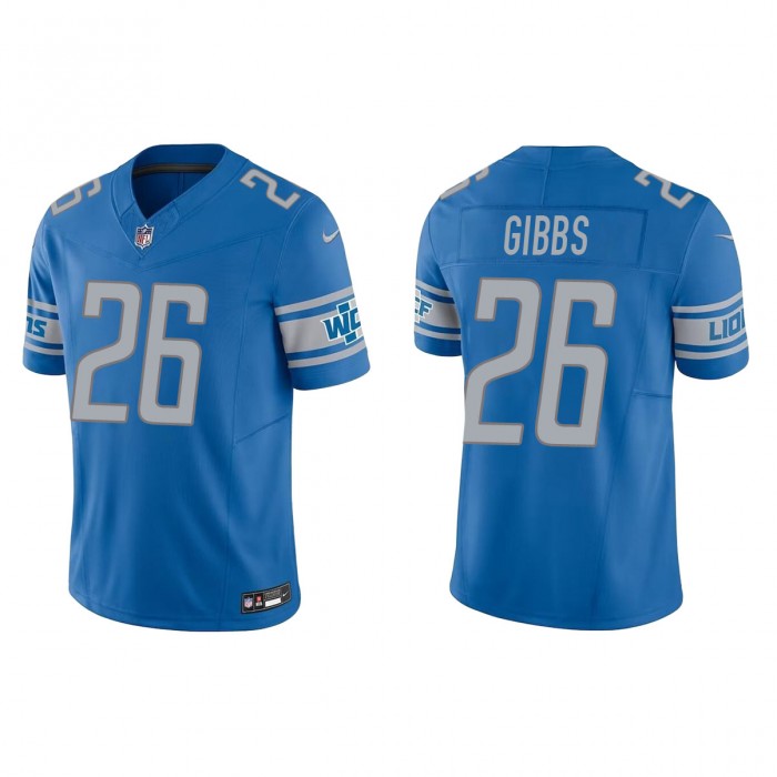 Jahmyr Gibbs Lions Blue 2023 NFL Draft Vapor F.U.S.E. Limited Jersey