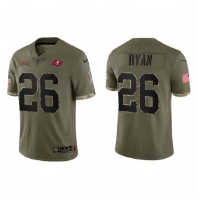 Logan Ryan Tampa Bay Buccaneers Olive 2022 Salute To Service Limited Jersey