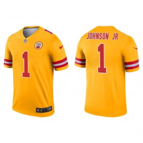 Men's Kansas City Chiefs Lonnie Johnson Jr. Gold Inverted Legend Jersey