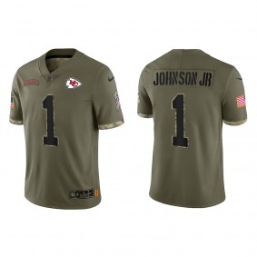 Lonnie Johnson Jr. Kansas City Chiefs Olive 2022 Salute To Service Limited Jersey