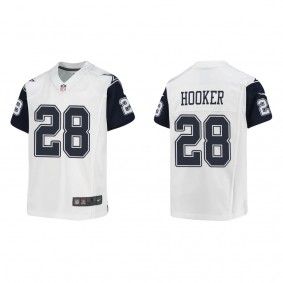 Youth Malik Hooker Dallas Cowboys White Alternate Game Jersey