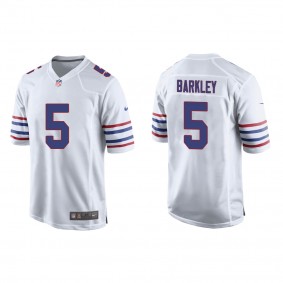 Men's Matt Barkley Buffalo Bills White Alternate Game Jersey