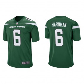 Men's New York Jets Mecole Hardman Green Game Jersey