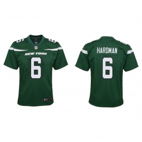 Youth New York Jets Mecole Hardman Green Game Jersey