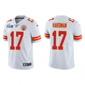 Mecole Hardman Men's Kansas City Chiefs Super Bowl LVII White Vapor Limited Jersey