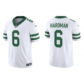 Mecole Hardman Men's New York Jets White Legacy Vapor F.U.S.E. Limited Jersey