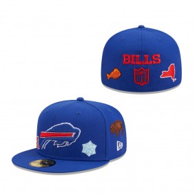 Men's Buffalo Bills New Era Royal Team Local 59FIFTY Fitted Hat