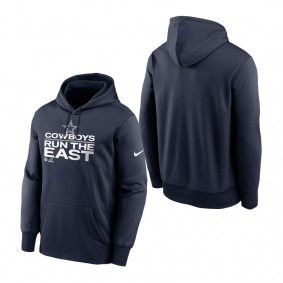 Men's Dallas Cowboys Nike Navy 2021 NFC East Division Champions Trophy Collection Pullover Hoodie