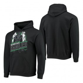 Men's Philadelphia Eagles Junk Food Black Star Wars Empire Pullover Hoodie