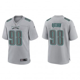 Men's Philadelphia Eagles Robert Quinn Gray Atmosphere Fashion Game Jersey