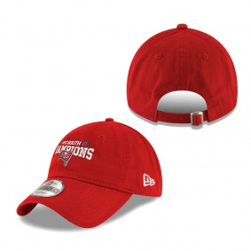 Men's Tampa Bay Buccaneers New Era Red 2021 NFC South Division Champions 9TWENTY Adjustable Hat