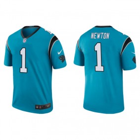 Men's Cam Newton Carolina Panthers Blue Color Rush Legend Jersey