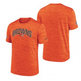 Men's Cleveland Browns Nike Orange Velocity Athletic Stack Performance T-Shirt