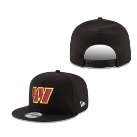 Men's Washington Commanders New Era Black 9FIFTY Snapback Adjustable Hat