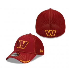 Men's Washington Commanders New Era Burgundy NEO 39THIRTY Flex Hat