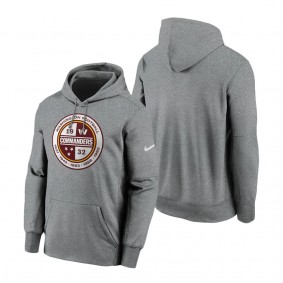 Men's Washington Commanders Nike Heathered Charcoal Therma Pullover Hoodie