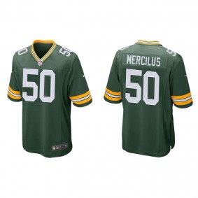 Men's Whitney Mercilus Green Bay Packers Green Game Jersey