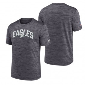 Men's Philadelphia Eagles Nike Black Velocity Athletic Stack Performance T-Shirt