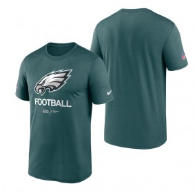 Men's Philadelphia Eagles Nike Midnight Green Infographic Performance T-Shirt