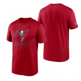 Men's Tampa Bay Buccaneers Nike Red Infographic Performance T-Shirt
