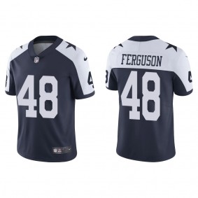 Men's Dallas Cowboys Jake Ferguson Navy Alternate Vapor Limited Jersey