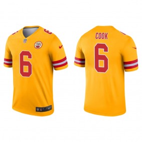 Men's Kansas City Chiefs Bryan Cook Gold Inverted Legend Jersey