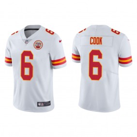 Men's Kansas City Chiefs Bryan Cook White Vapor Limited Jersey