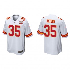 Men's Kansas City Chiefs Jaylen Watson White Game Jersey