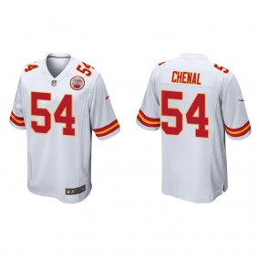 Men's Kansas City Chiefs Leo Chenal White Game Jersey