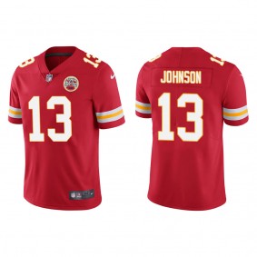 Men's Kansas City Chiefs Nazeeh Johnson Red Vapor Limited Jersey