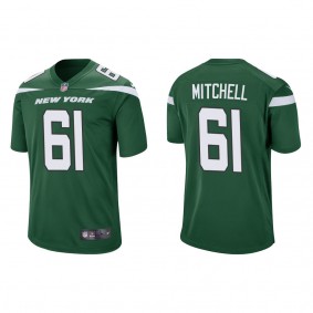 Men's New York Jets Max Mitchell Green Game Jersey