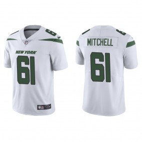 Men's New York Jets Max Mitchell White Vapor Limited Jersey