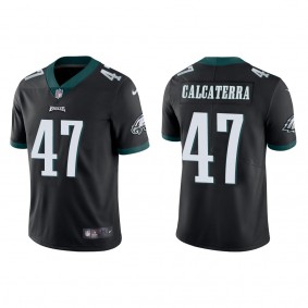 Men's Philadelphia Eagles Grant Calcaterra Black Vapor Limited Jersey