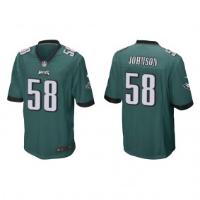 Men's Philadelphia Eagles Kyron Johnson Green Game Jersey